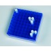 SP Bel-Art 81-Place Plastic Freezer Storage Boxes; Blue (Pack of 5)