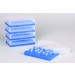 SP Bel-Art PCR Rack; For 0.2ml Tubes, 96 Places, Fluorescent Blue (Pack of 5)