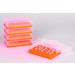 SP Bel-Art PCR Rack; For 0.2ml Tubes, 96 Places, Fluorescent Orange (Pack of 5)