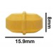 SP Bel-Art Spinbar Teflon Octagon Magnetic Stirring Bar; 15.9 x 8mm, Yellow