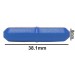 SP Bel-Art Spinbar Teflon Octagon Magnetic Stirring Bar; 38.1 x 8mm, Blue