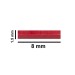 SP Bel-Art Spinbar Teflon Micro (Flea) Magnetic Stirring Bar; 8 x 1.5mm, Red