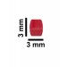 SP Bel-Art Spinbar Teflon Micro (Flea) Magnetic Stirring Bar; 3 x 3mm, Red