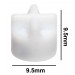 SP Bel-Art Spinfin Teflon Magnetic Stirring Bar; 9.5 x 9.5mm, White