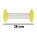 SP Bel-Art Circulus Teflon Magnetic Stirring Bar; 36mm Length, Yellow