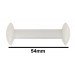 SP Bel-Art Circulus Teflon Magnetic Stirring Bar; 54mm Length, White 