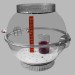 SP Bel-Art Techni-Dome Polycarbonate Gas-Purge Desiccator; 2.3 cu. ft.