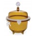 SP Bel-Art Lab Companion Amber Polycarbonate Round Style Vacuum Desiccator; 20 Liter