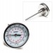 SP Bel-Art, H-B DURAC Bi-Metallic Dial Thermometer; -20 to 120C (0 to 250F), 1/2 in. NPT Threaded Connection, 75mm Dial