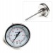 SP Bel-Art, H-B DURAC Bi-Metallic Dial Thermometer; 10 to 150C (50 to 300F), 1/2 in. NPT Threaded Connection, 75mm Dial
