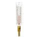 SP Bel-Art, H-B DURAC Hot Water/Refrigerant Line Liquid-In-Glass Angled Thermometer; 5 to 120C (40 to 260F), Steel Well, Organic Liquid Fill