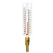 SP Bel-Art, H-B DURAC Hot Water/Refrigerant Line Liquid-In-Glass Angled Thermometer; 5 to 120C (40 to 260F), Brass Well, Organic Liquid Fill