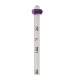 SP Bel-Art, H-B Liquid-in-Glass Thermometer Non-Roll Fitting, Purple PVC Plastic, Triangular (Pack of 25)