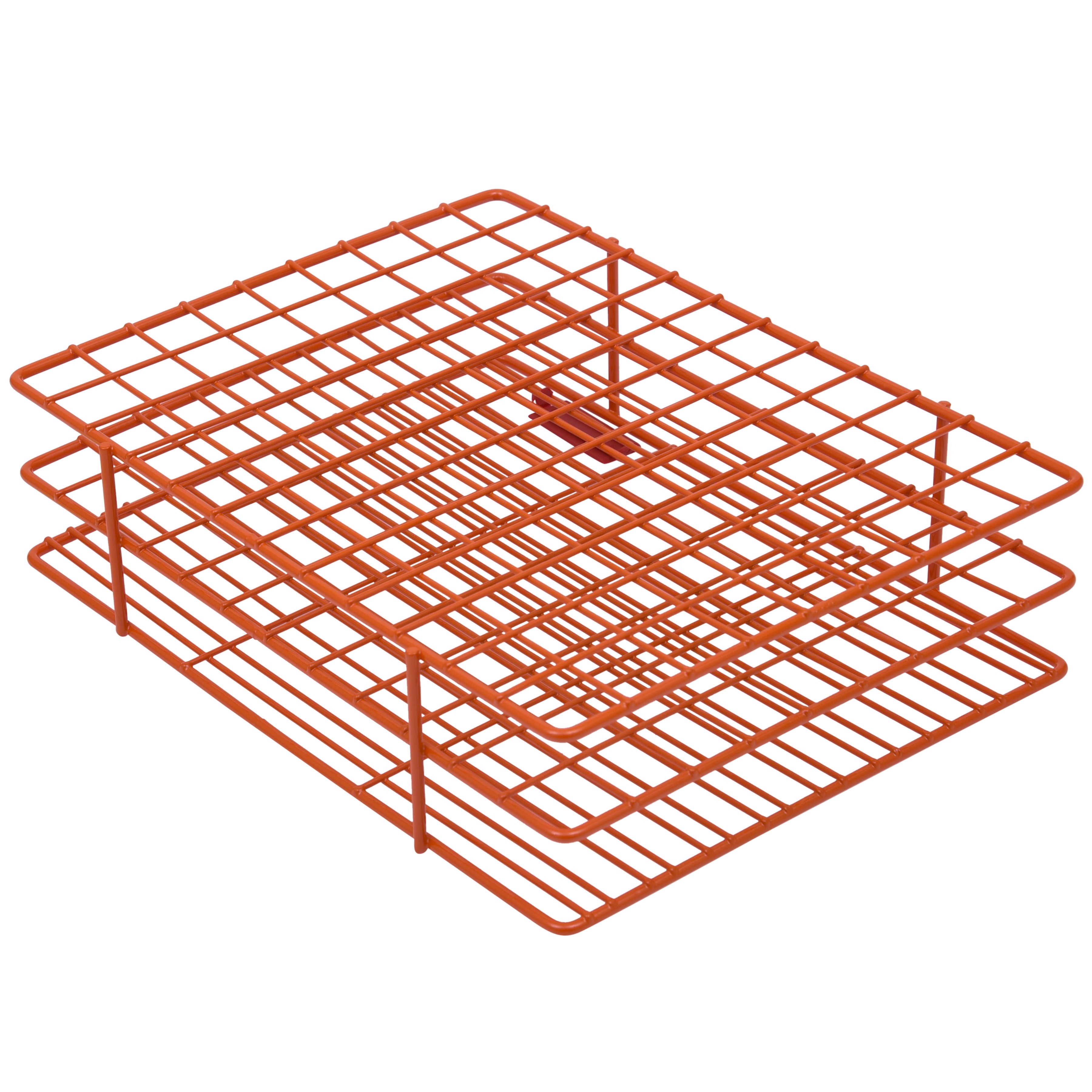 9/¹//₂ x 7⁷//₁₆ x 2/¹//₂ in. Bel-Art F18759-0001 Poxygrid Test Tube Rack; 13-16mm Blue 108 Places