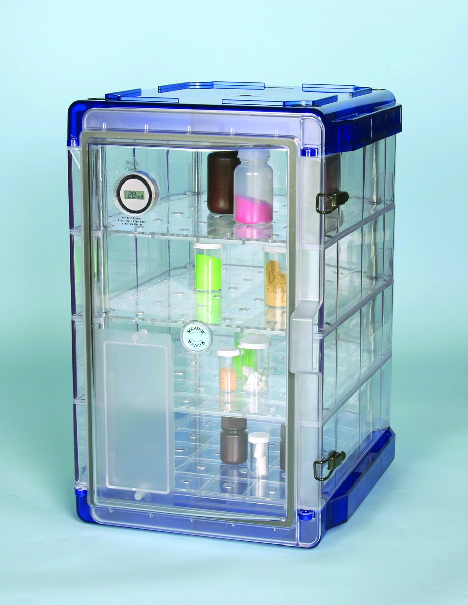 Nitrogen Purge Cabinet - Six Door Desiccator Cabinet Clear Acrylic  48x24x36 by Cleatech